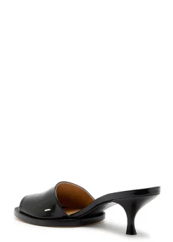 Tabi City Evening 55 glossed leather mules