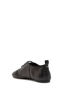 Tabi lace-up leather ballet flats