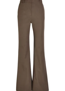 Tafira flared-leg stretch-twill trousers
