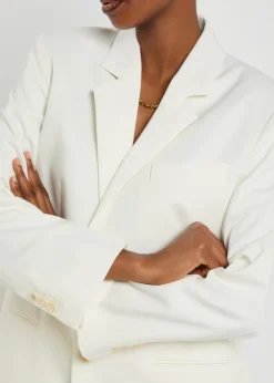 Tailored twill blazer