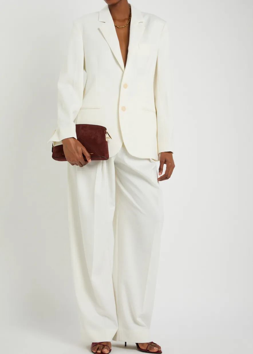 Tailored twill blazer