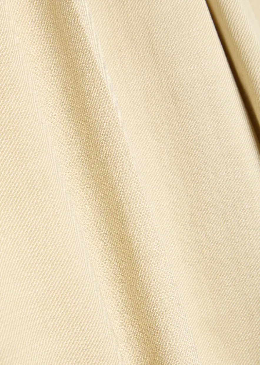 Tailored wide-leg Bermuda shorts