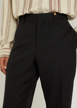 Tailored wool trousers