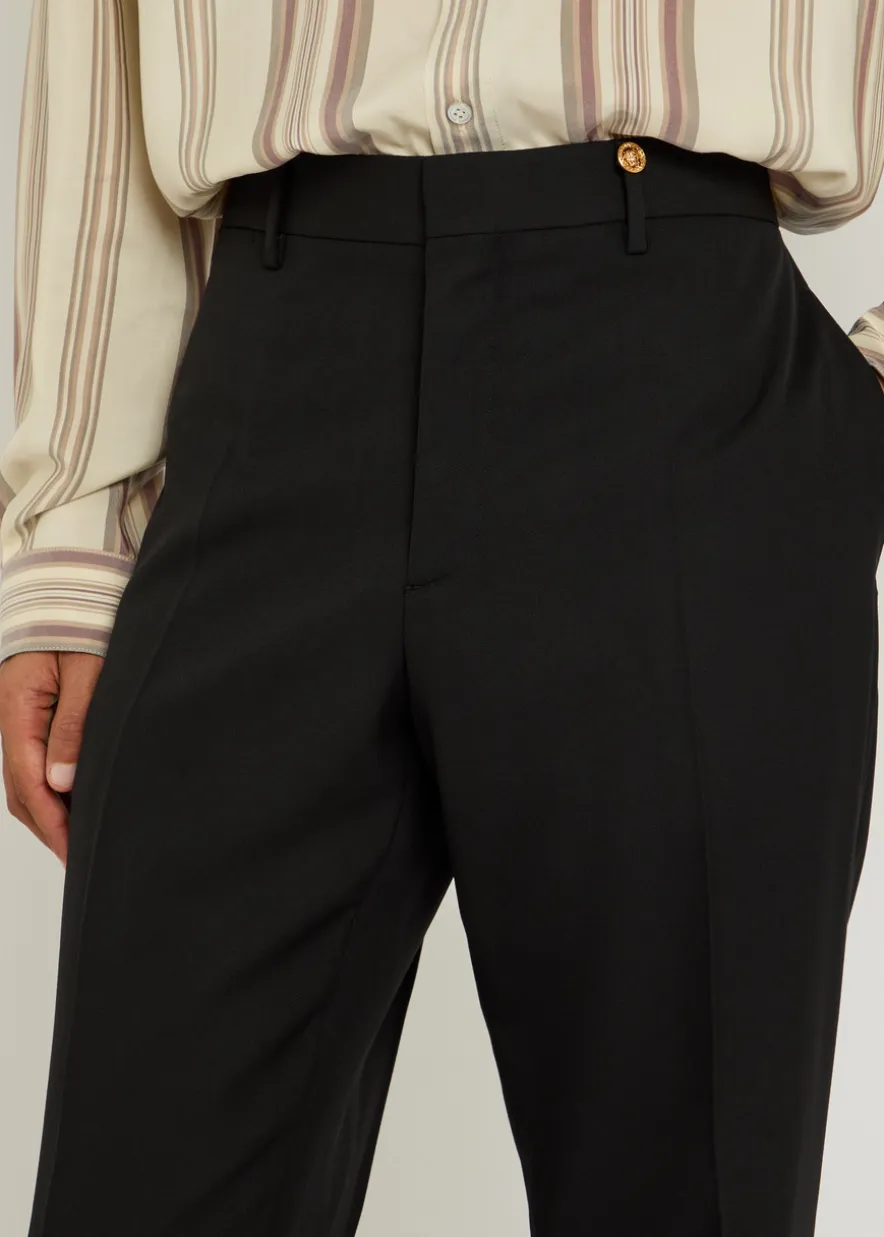 Tailored wool trousers
