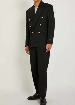 Tailored wool trousers