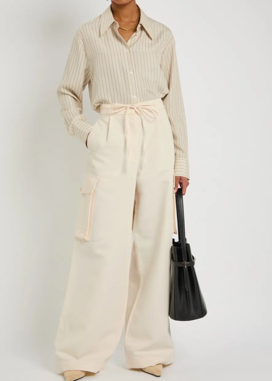 Tailored woven cargo trousers