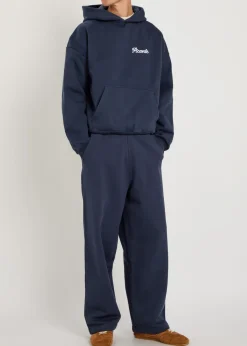 Tailor embroidered hooded cotton sweatshirt