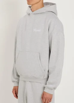 Tailor embroidered hooded cotton sweatshirt
