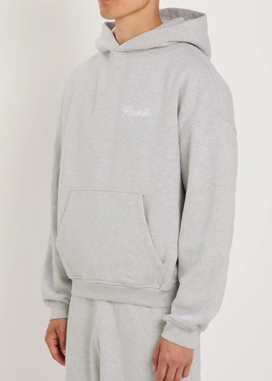 Tailor embroidered hooded cotton sweatshirt