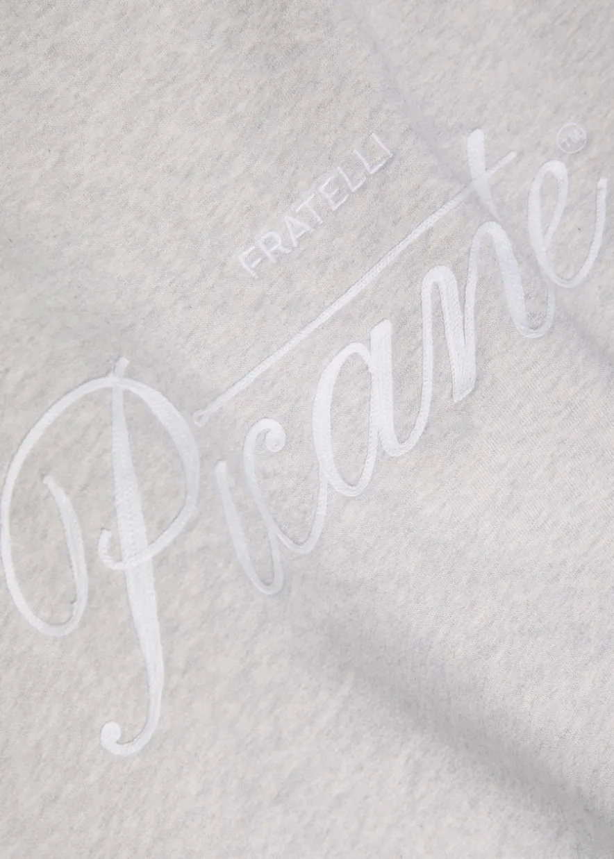 Tailor embroidered hooded cotton sweatshirt