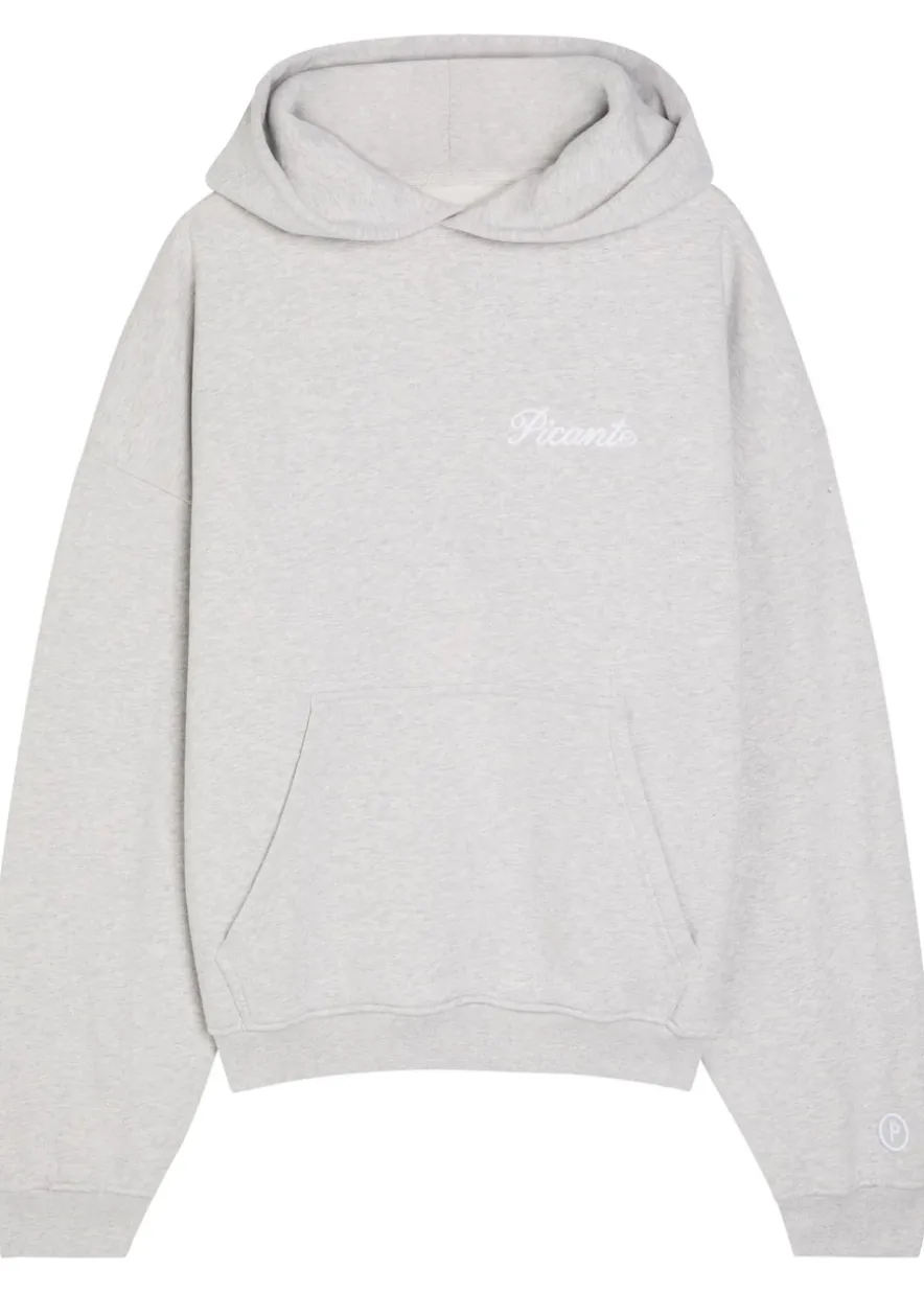 Tailor embroidered hooded cotton sweatshirt