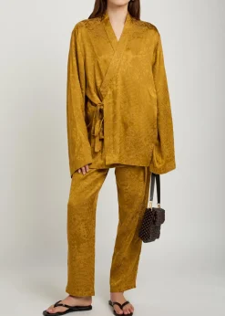 Tao textured jacquard satin trousers