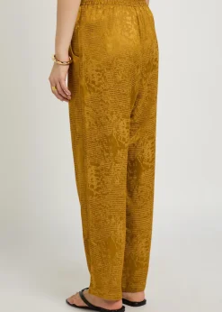 Tao textured jacquard satin trousers
