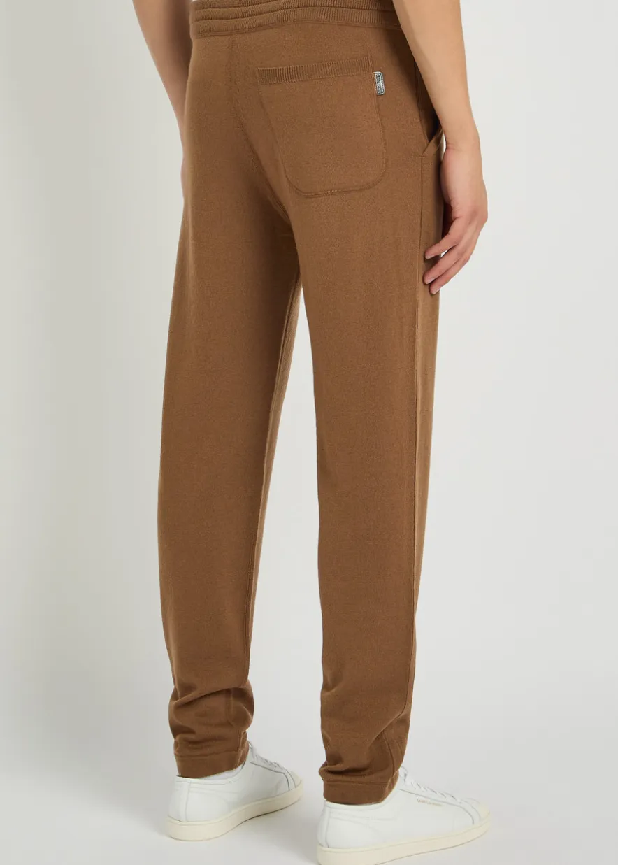 Tapered cashmere and wool-blend sweatpants