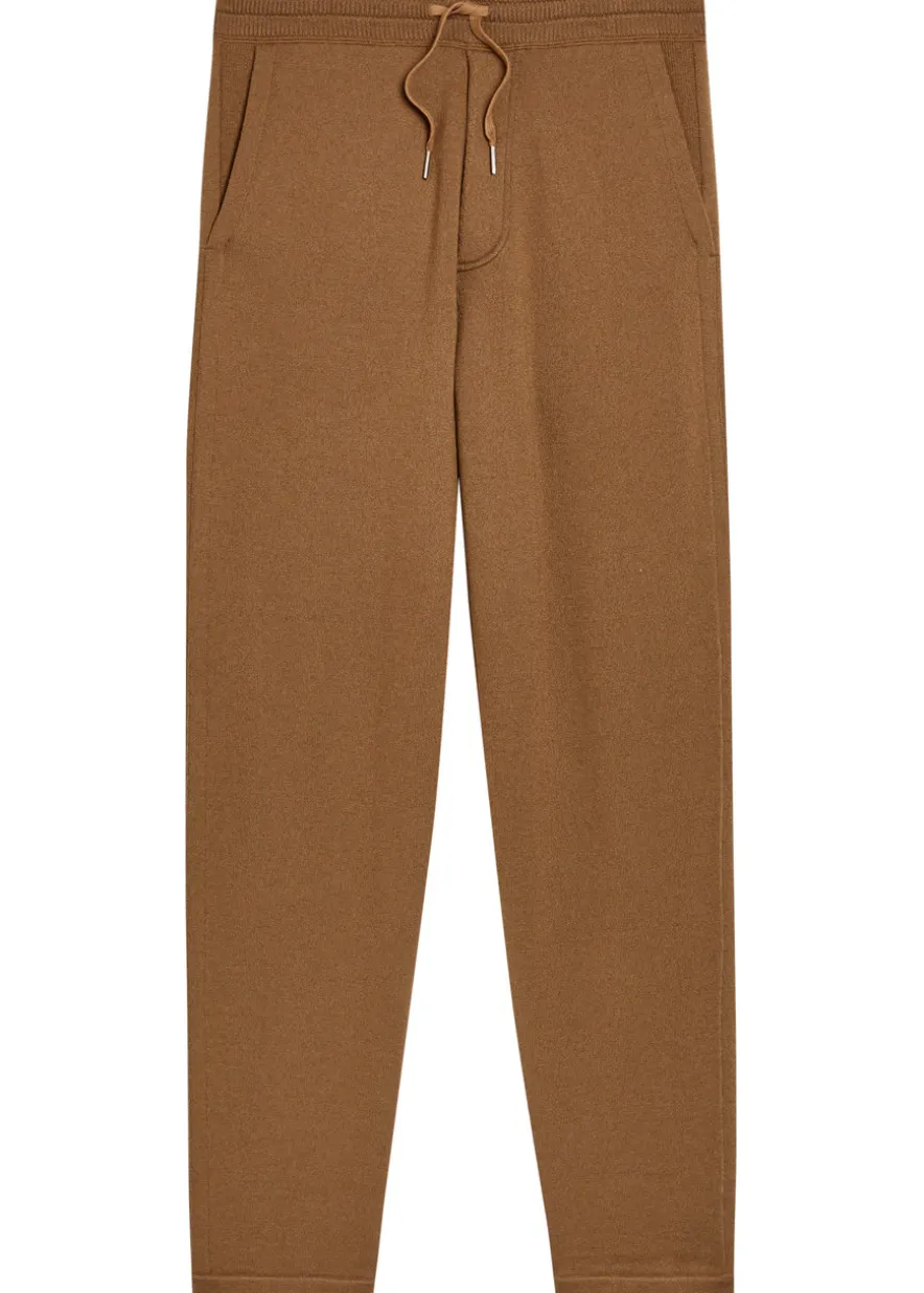 Tapered cashmere and wool-blend sweatpants