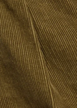 Tapered-leg corduroy trousers