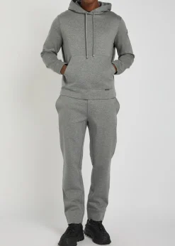 Tapered-leg cotton-blend sweatpants
