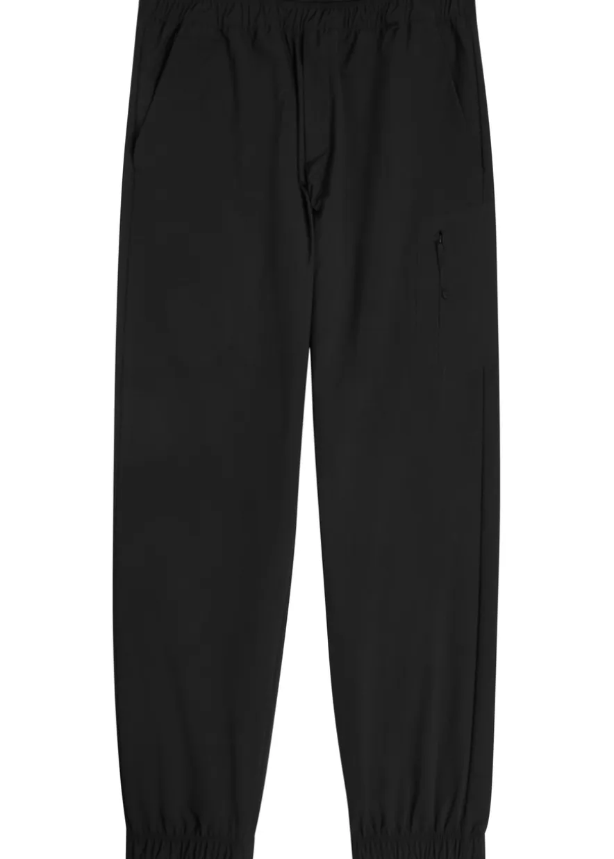 Tapered-leg shell sweatpants