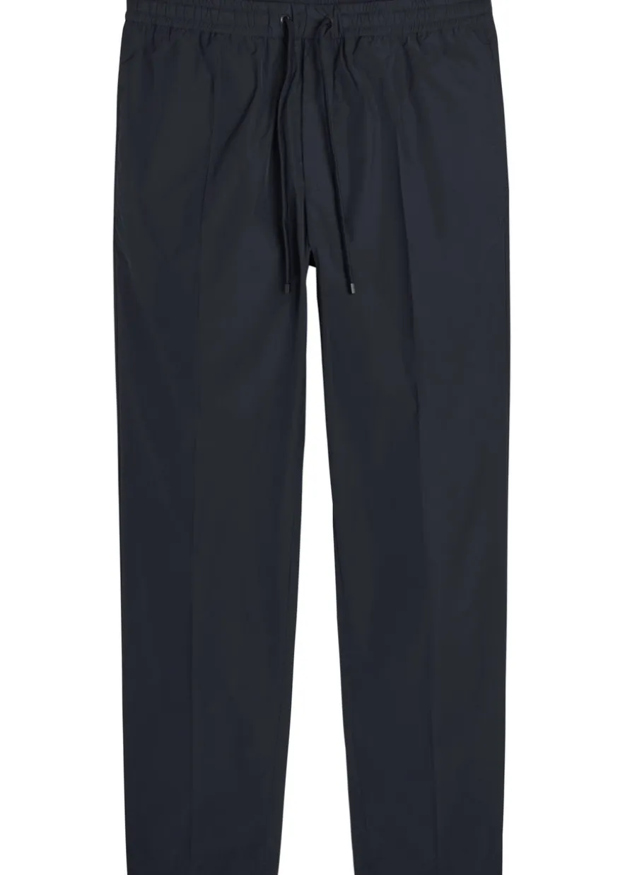 Tapered-leg shell trousers