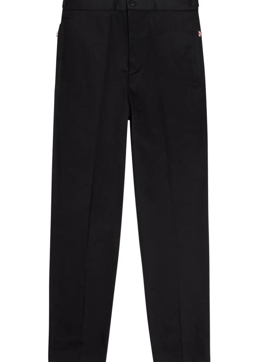 Tapered-leg stretch-cotton chinos