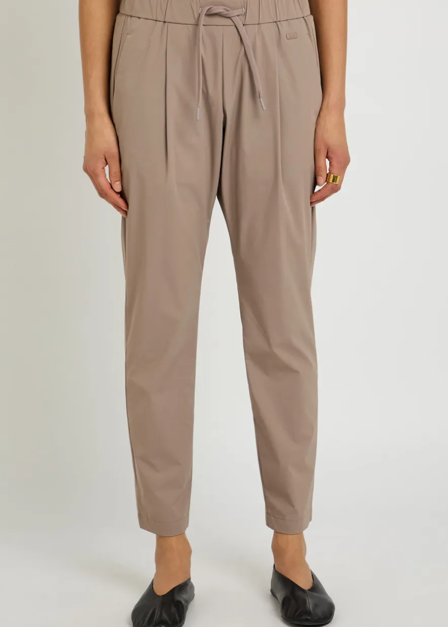 Tapered-leg stretch-shell trousers