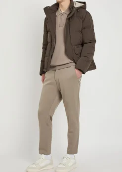 Tapered-leg woven trousers
