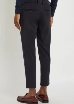 Tapered-leg woven trousers