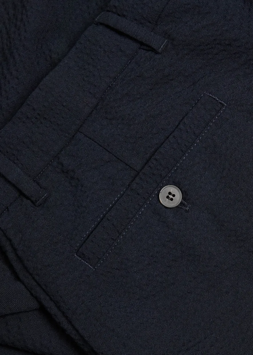 Tapered stretch-wool trousers