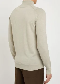 Tapton half-zip merino wool jumper