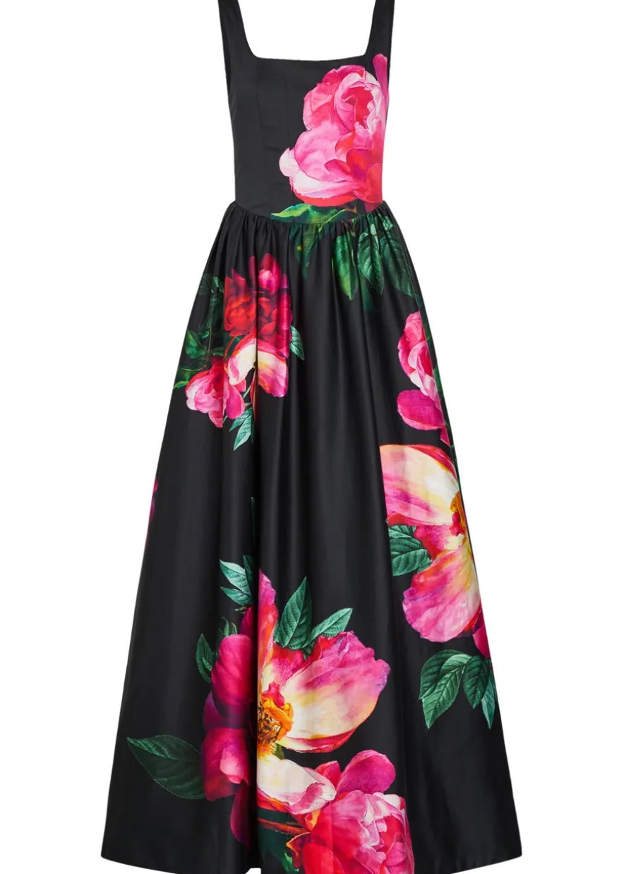 Tarrie floral-print stretch-cotton maxi dress
