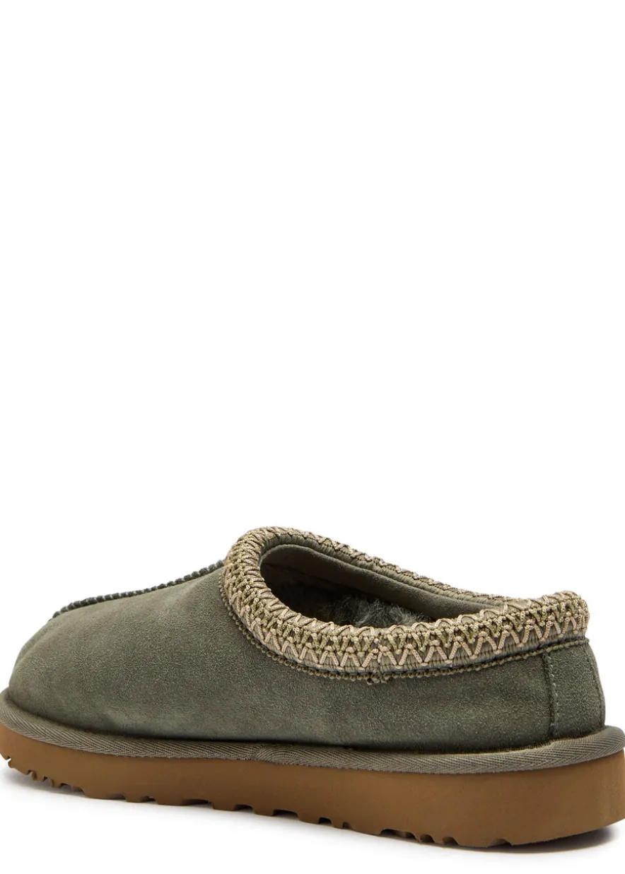Tasman suede flatform slippers