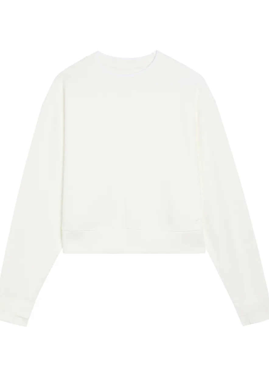 Tasmin cropped stretch-jersey sweatshirt