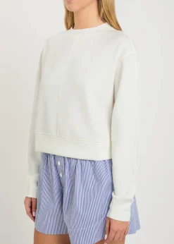 Tasmin cropped stretch-jersey sweatshirt