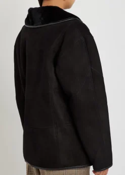 Tatoosh suede and shearling coat