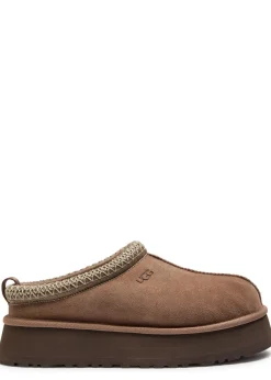 Tazz suede flatform slippers