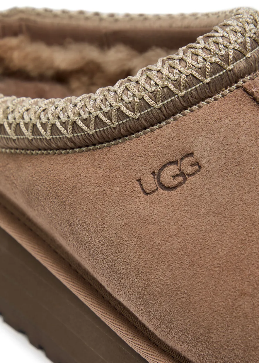 Tazz suede flatform slippers