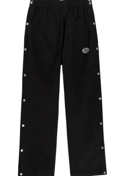 Tear-Away straight-leg twill track pants