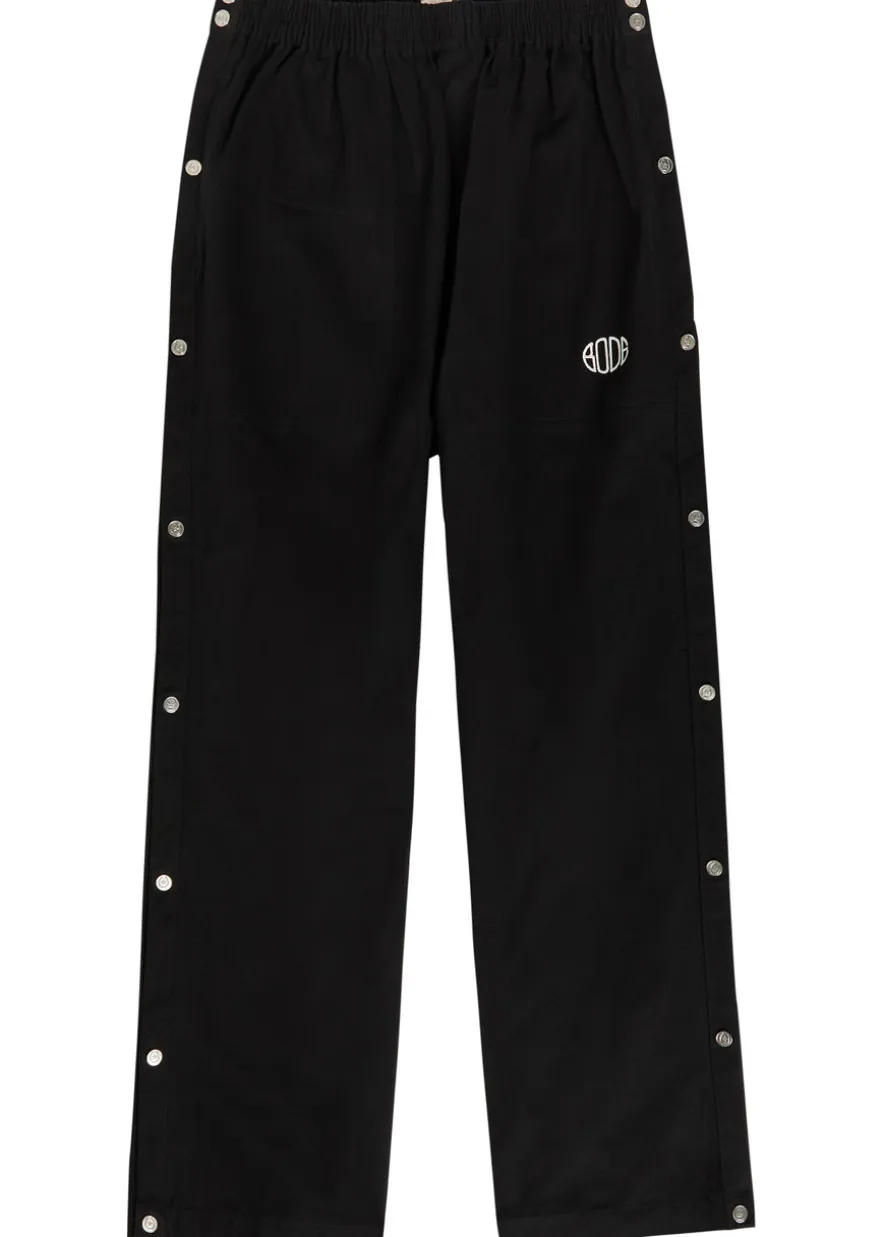 Tear-Away straight-leg twill track pants
