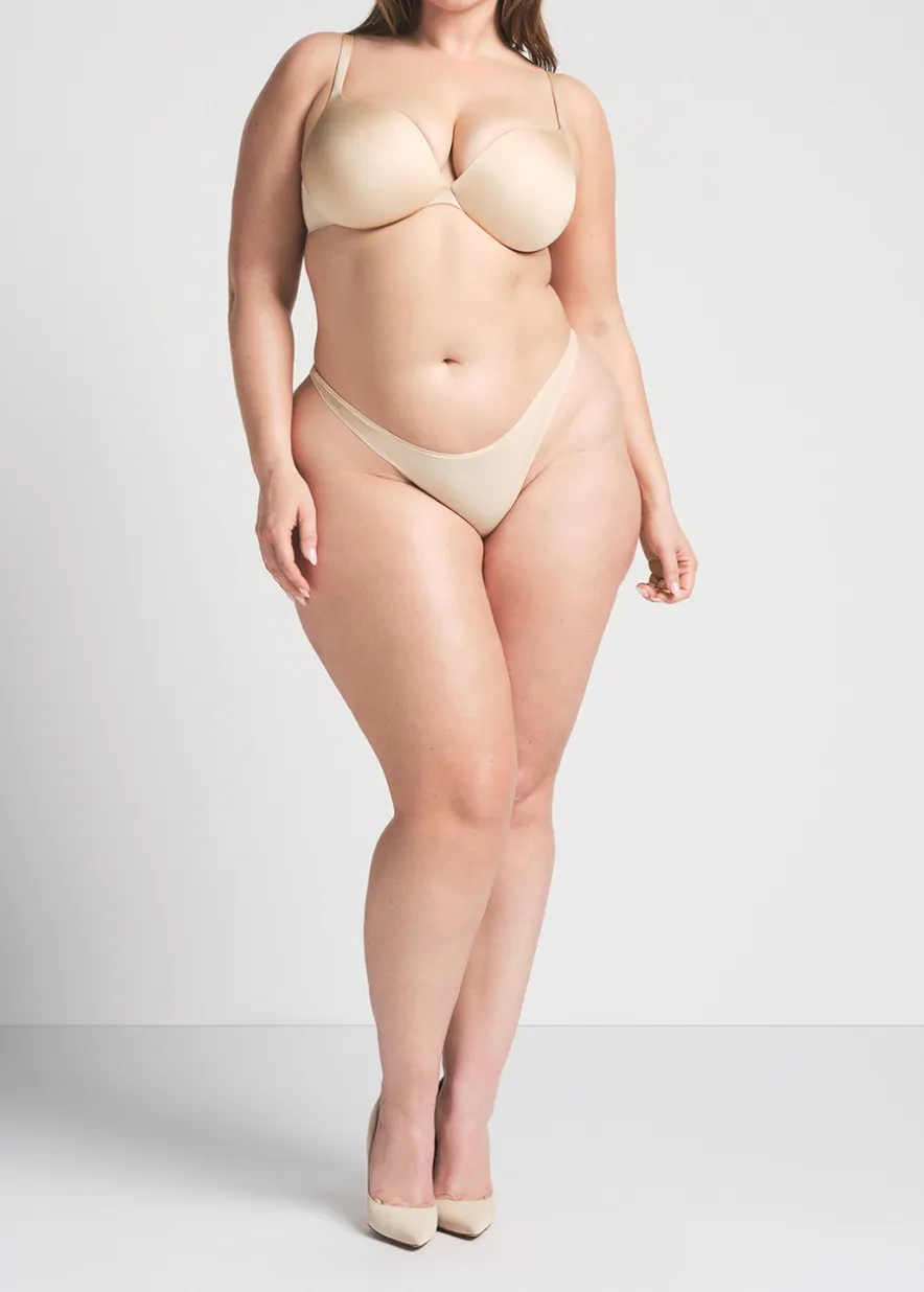 Teardrop push-up bra