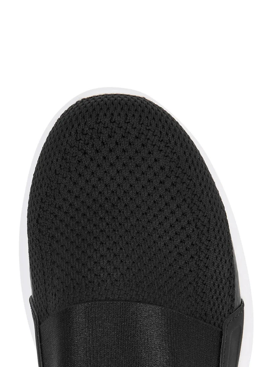 Techloom Bliss black stretch-knit sneakers