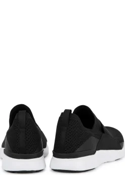 Techloom Bliss black stretch-knit sneakers