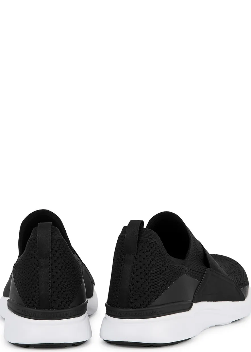 Techloom Bliss black stretch-knit sneakers