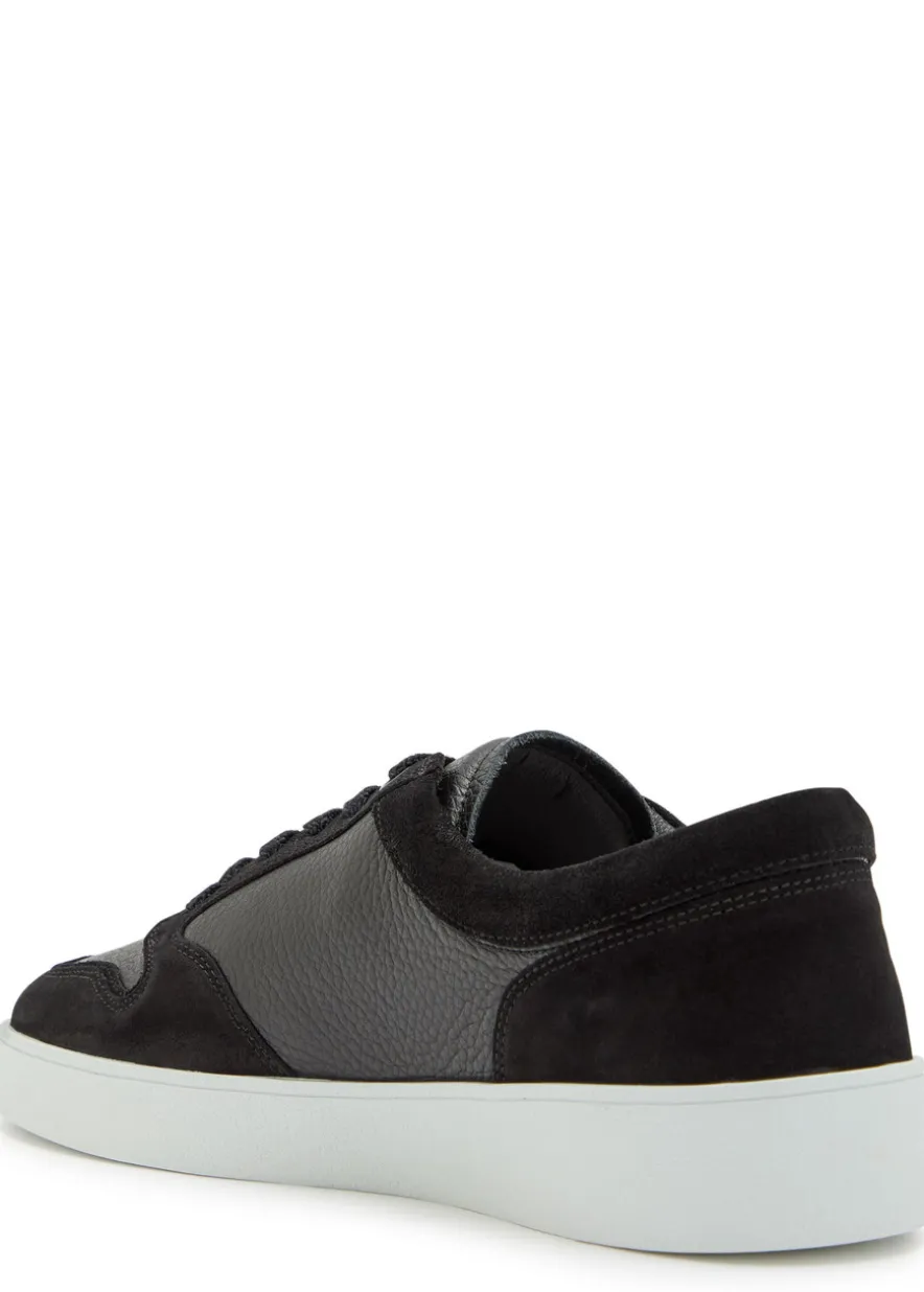 Telier panelled grained leather sneakers