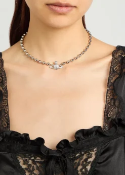 Thames Mini Bas Relief orb necklace