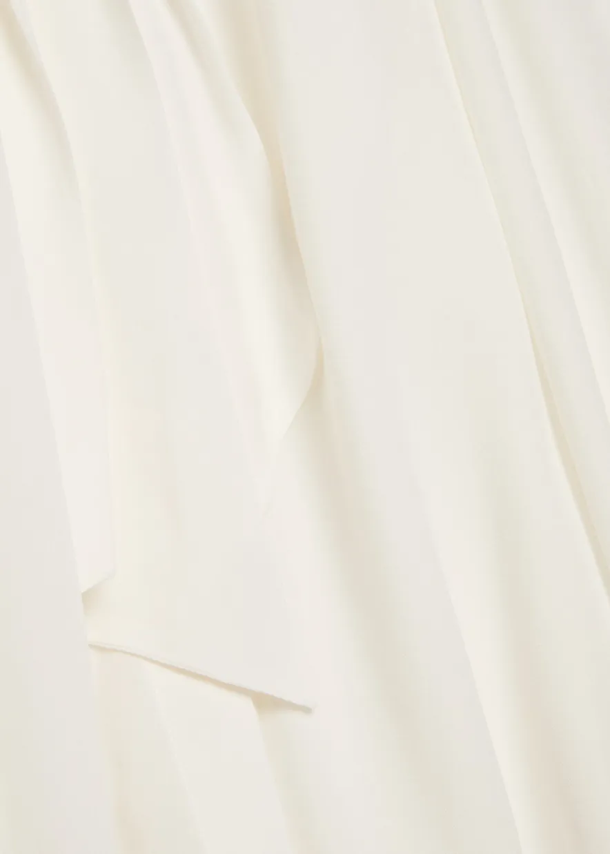 Thayer neck tie georgette blouse