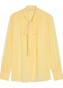 Thayer tie neck georgette blouse