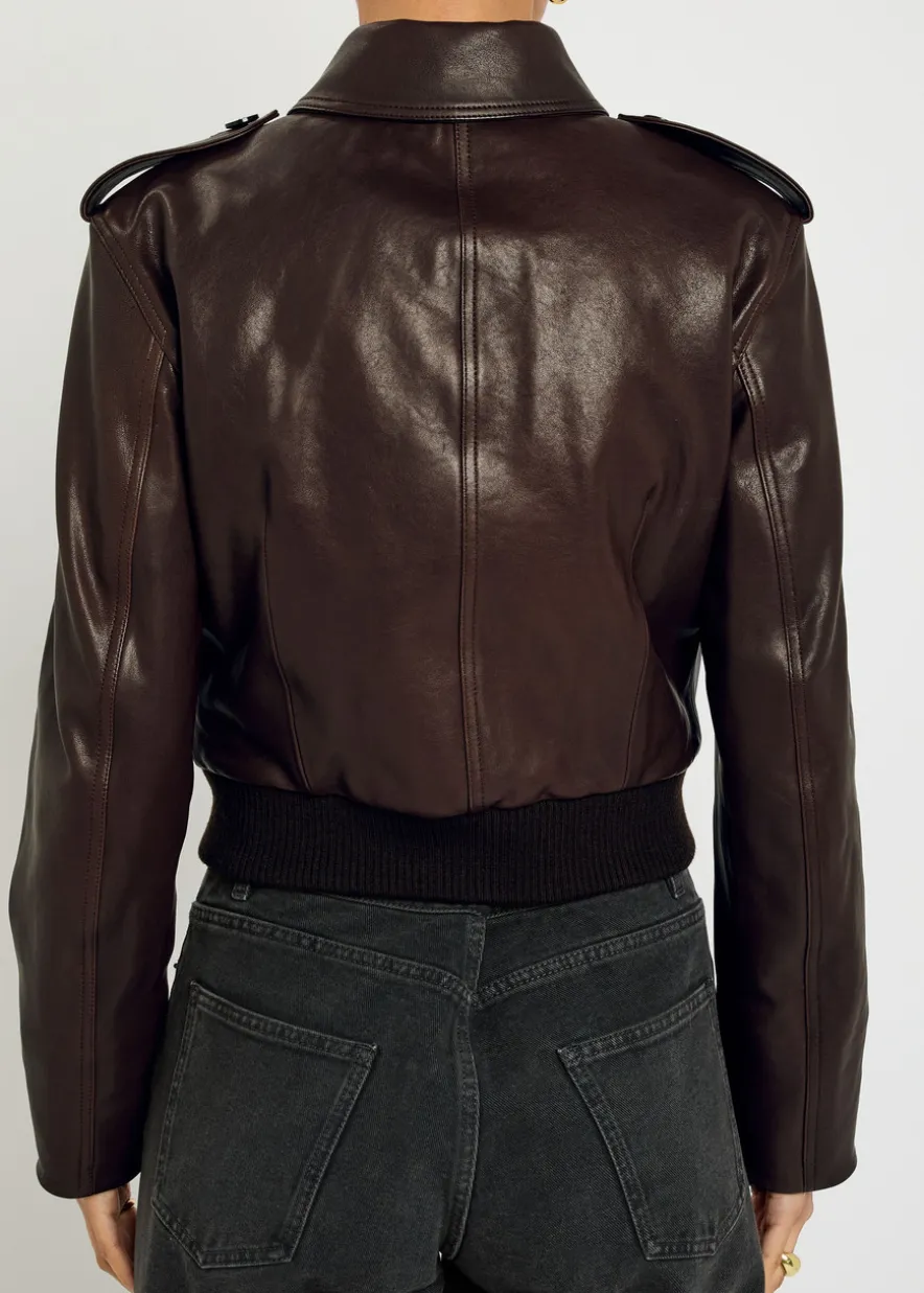 The Aviator quilted leather jacket