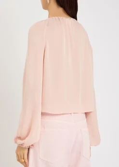 The Balloon silk blouse