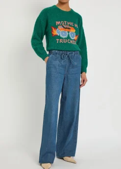 The Buffet Nerdy drawstring straight-leg jeans