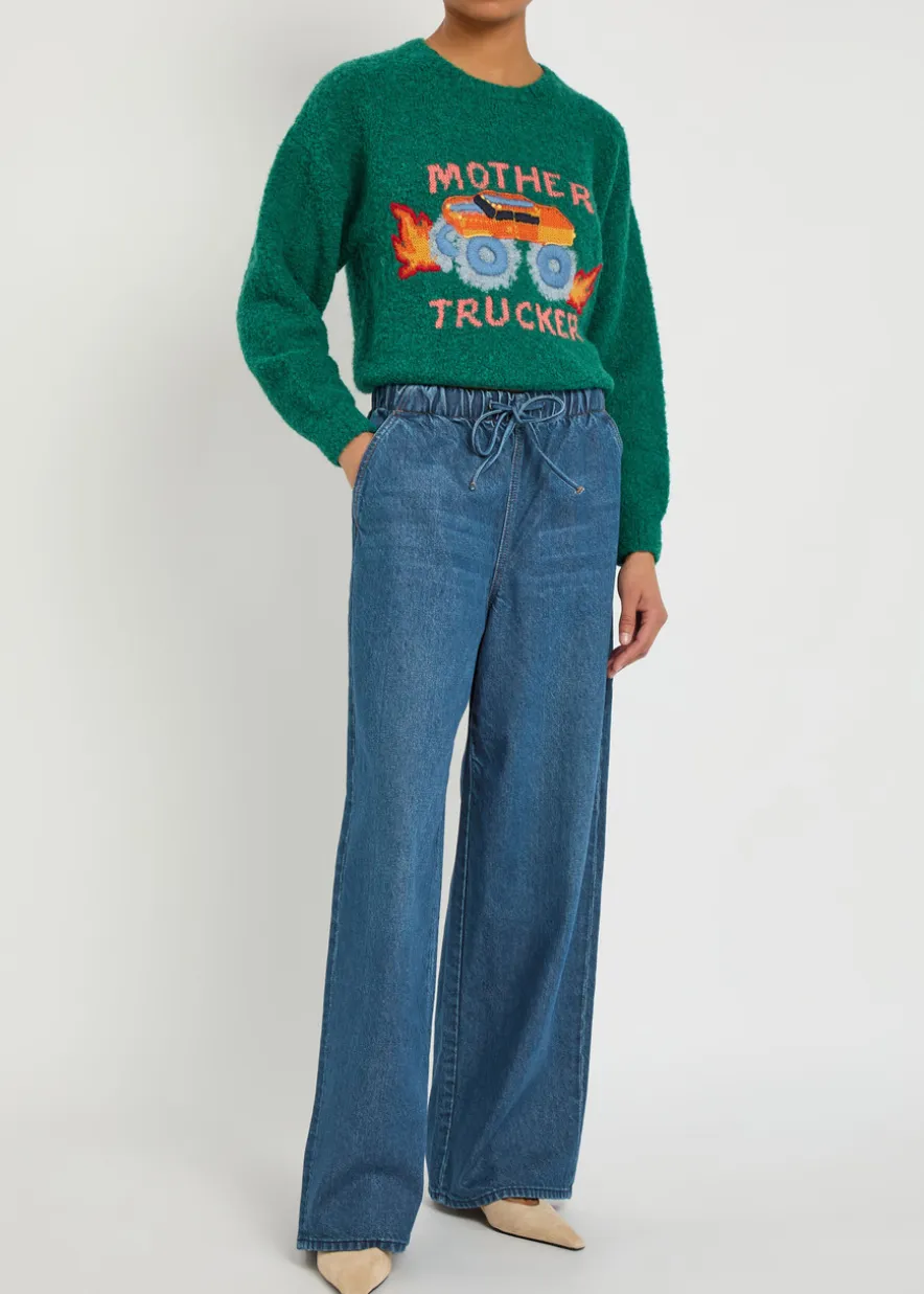 The Buffet Nerdy drawstring straight-leg jeans
